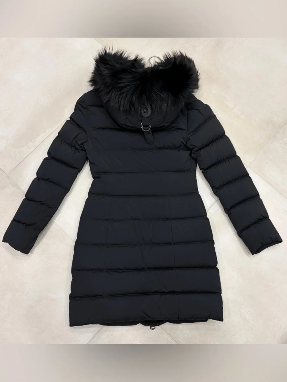 MACKAGE CALLA-X BLACK ON BLACK long Quilted Puffer Coat - Picture 5 of 13